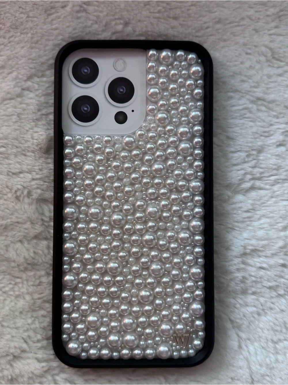 Wildflower iPhone Case X Pearl White